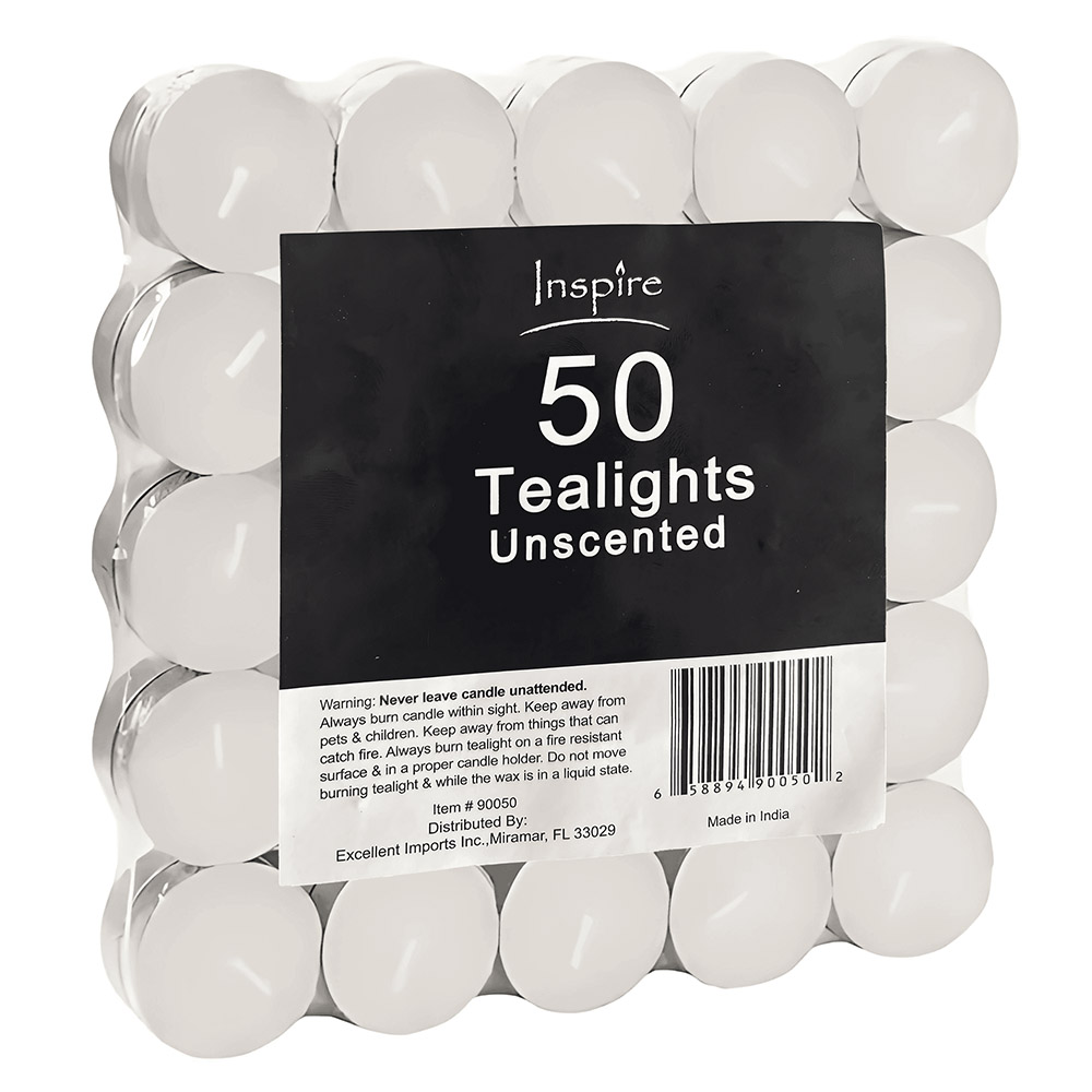 50ct. Tealights Unscented