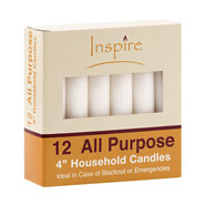 12pc All Purpose 4" Household Candles